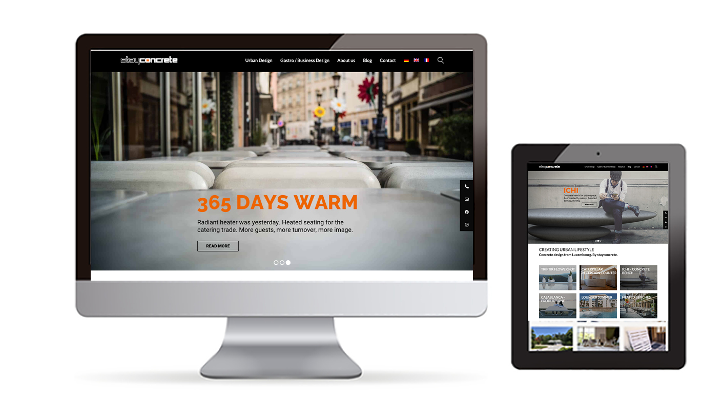 stayconcrete. Möbeldesign aus Beton. Gesamtbetreuung seit 2015